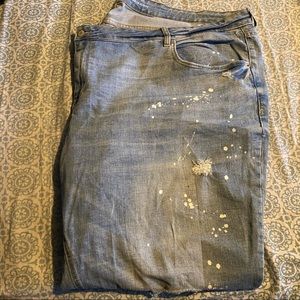 Splatter boyfriend jeans
